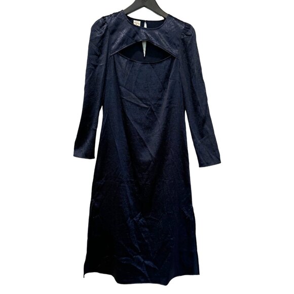 Baum Und Pferdgarten Dress Navy Blue Keyhole Accents Women's EU40 U.S Size 8 - Picture 1 of 7
